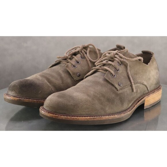 ECCO Kenton Men's Oxfords Dress Shoes Size EU 44 US 10-10.5 Nubuck Leather Gray